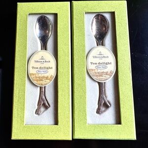 NIB Villeroy & Boch Tea Delight The Vert Teaspoons